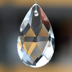 Amêndoa Pingente K9 LDI Cristais® art. 02 Cristal 50x29mm=2 polegada