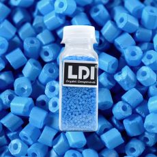 Vidrilho Color by LDI Cristais® Azul Neon (00039L) 2x9/0=2,6mm