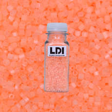 Vidrilho Color by LDI Cristais® Laranja Neon (03184L) 2x9/0=2,6mm
