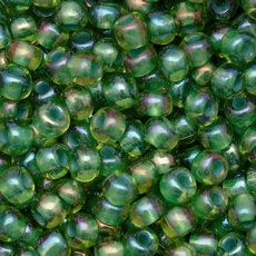 Micanga Preciosa Ornela Topaz e Verde Lined Colorido Aurora Boreal 54435 50 aprox. 4,6mm