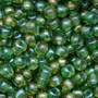 Micanga Preciosa Ornela Topaz e Verde Lined Colorido Aurora Boreal 54435 50 aprox. 4,6mm