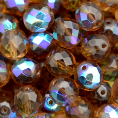Cristal Preciosa® Ornela Marrom Metalizado Transparente Aurora Boreal (10210) 4mm