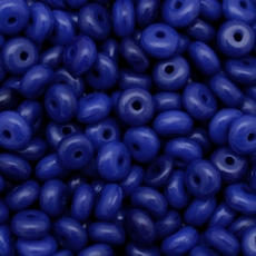 Conta de Vidro Preciosa® Ornela Disco Azul Fosco (33070) 3mm