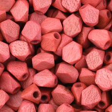 Conta de Madeira Preciosa® Ornela Tria Salmão 6mm