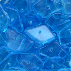 Conta de Vidro Preciosa® Ornela Cascalho Água Transparente T (60010) 15x10mm