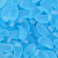 Conta de Vidro Preciosa® Ornela Folha Dentinho Água Transparente T Mat (60010) 5x9mm