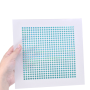 Cartela Holograma de Metal HF Preciosa 150x150mm Blue Zircon SS20