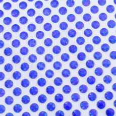 Cartela Holograma de Metal HF Preciosa 150x150mm Safira SS20