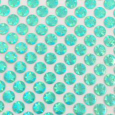 Cartela Holograma de Metal HF Preciosa 150x150mm Blue Zircon SS34