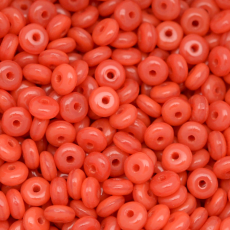 Conta de Vidro Preciosa® Ornela Disco Coral Opaline (91240) 4mm