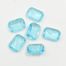 Strass Octagonal Preciosa® base cônica Unfoiled Água Unfoiled 14x10mm