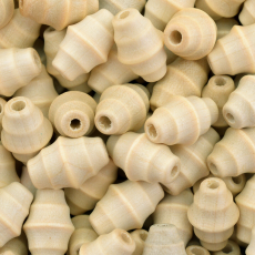 Conta de Madeira Preciosa® Ornela Balão Marfim 15x10mm