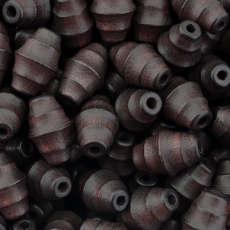 Conta de Madeira Preciosa® Ornela Balão Tabaco 15x10mm