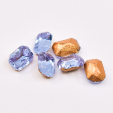 Strass Octagonal Preciosa® base cônica Light Safira (001) 7x5mm