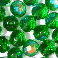 Cristal Preciosa® Ornela Verde Transparente Aurora Boreal (50120) 4mm