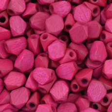 Conta de Madeira Preciosa® Ornela Tria Pink 6mm