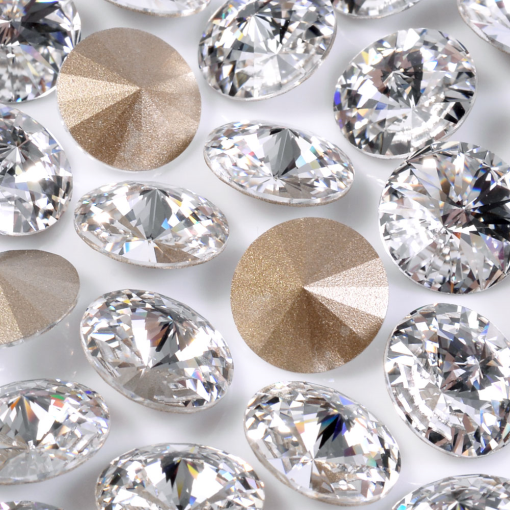 Strass Rivolli Swarovski art. 1122 base conica Cristal SS29  6,2mm