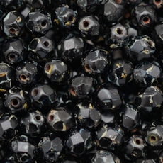 Cristal Preciosa® Ornela Preto e Verde Transparente Mesclado (2386 ) 3mm