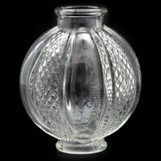 Vaso Bola Artesanal para lustre LDI Cristais art. 60402 Cristal 90x80mm