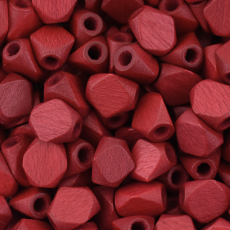 Conta de Madeira Preciosa® Ornela Tria Vermelho 6mm