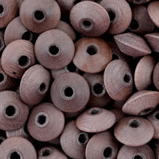 Conta de Madeira Preciosa® Ornela Disco Carvalho 4x8mm