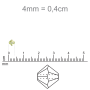 Balao Swarovski art. 5301 Rosaline 4mm
