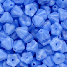 Conta de Vidro Preciosa® Ornela Flor Cristal Safira (3616) 4x6mm