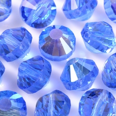 Disco Swarovski® art. 5100 Safira Aurora Boreal 7mm