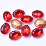 Strass Oval Preciosa base conica Light Siam 8x6mm