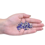 Strass Chaton Rose Engrampado para costura Prateado Collection Czech Crystal Safira SS20  4,6mm