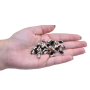 Strass Navete Engrampado Prateado  para costura Preciosa Jet 10x5mm
