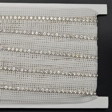Strass em Tela de Cordão Branco LDI Cristais® por metro Cristal em caixa (00030) SS20 = 4,6mm