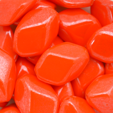 Conta de Vidro Preciosa® Ornela Beetle Torcido Laranja Torcido (93140) 16x11mm