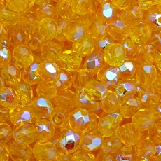 Cristal Preciosa® Ornela Amarelo Transparente Aurora Boreal (80020) 4mm