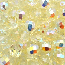 Cristal Preciosa® Ornela Amarelo Claro Transparente Aurora Boreal (80130) 10mm