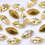 Strass Navete Swarovski art. 42002 base conica Jonquil 8x4mm