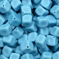 Conta de Vidro Preciosa® Ornela Cubo Turquesa Fosco (63030) 5x7mm