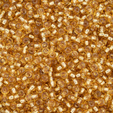 Miçanga Preciosa® Ornela Ouro Novo Transparente (17020) 9/0 aprox. 2,6mm