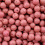 Conta de Porcelana Preciosa Ornela Rosa Fosco 73020 8mm