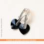 Coracao Pingente Swarovski art. 6202 Jet 14,4x14mm