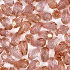 Cristal Gota Preciosa® Ornela Rosa Dourado (0495) 7x5mm