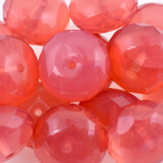 Disco Facetado Briolette Preciosa® Ornela art. 35 Champanhe Rose Leitoso (72010) 17mm