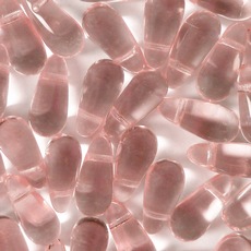 Conta de Vidro Preciosa® Ornela Gota Rosa (70110) 6x13mm