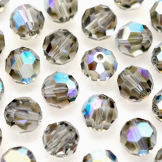 Bola Swarovski® art. 5000 Black Diamond Aurora Boreal 8mm