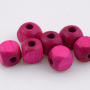 Conta de Madeira Preciosa Ornela Cubo Pink 5mm
