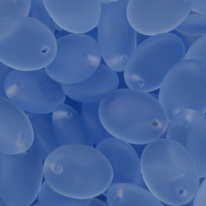 Conta de Vidro Preciosa® Ornela Beetle Pingente Light Safira (30020) 12x9mm