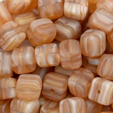 Conta de Vidro Preciosa® Ornela Cubo Marrom Mate (1500) 5x7mm