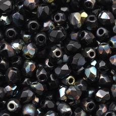 Cristal Preciosa® Ornela Preto Metalizado Transparente Metálico (2741) 3mm