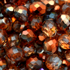 Cristal Preciosa® Ornela Coral Transparente Metálico (15323) 10mm