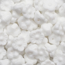 Conta de Vidro Preciosa® Ornela Flor Branco (03000) 8mm